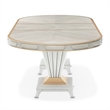 St. Charles Double Pedestal Dining Table -  Dove Gray