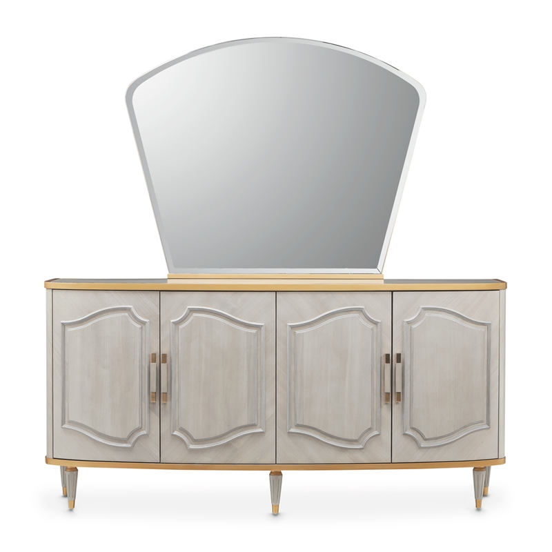 St. Charles Sideboard with Mirror - Dove Gray