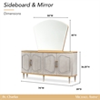St. Charles Sideboard with Mirror - Dove Gray