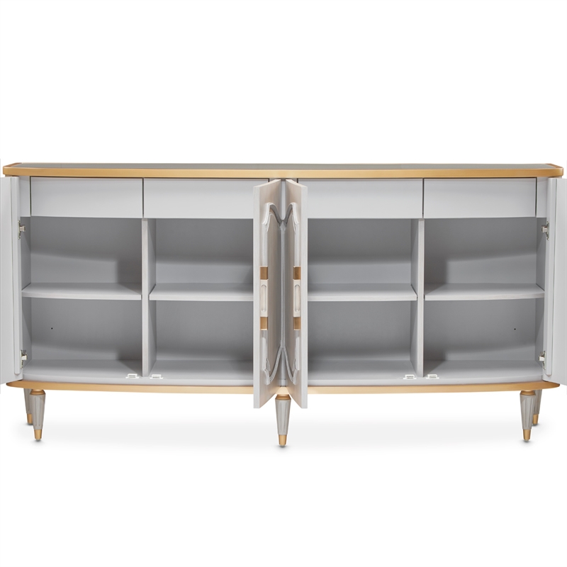 St. Charles Sideboard with Mirror - Dove Gray