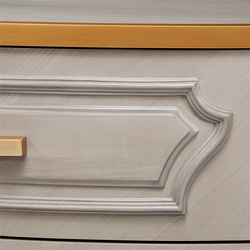 St. Charles 5-Drawer Highboy Chest - Dove Gray