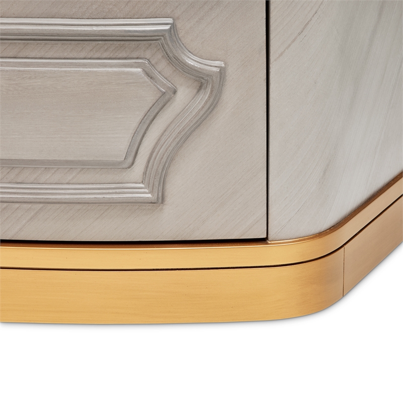 St. Charles 5-Drawer Highboy Chest - Dove Gray