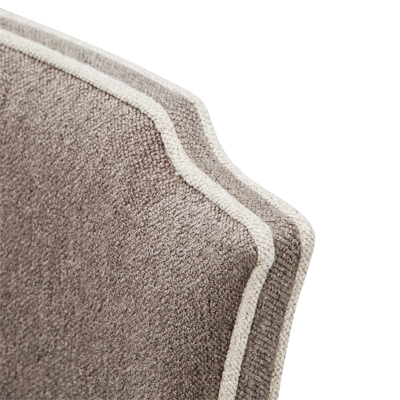 St. Charles Chenille Vanity Chair - Dove Gray