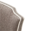 St. Charles Chenille Vanity Chair - Dove Gray