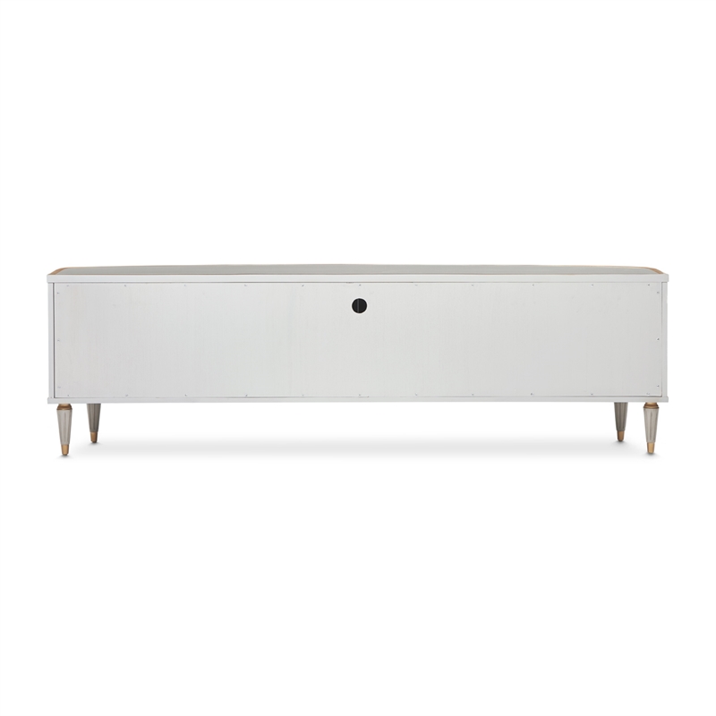 Michael Amini St. Charles Media Cabinet - Dove Gray
