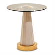 Michael Amini St. Charles Chairside Table - Dove Gray