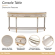Michael Amini St. Charles Console Table - Dove Gray