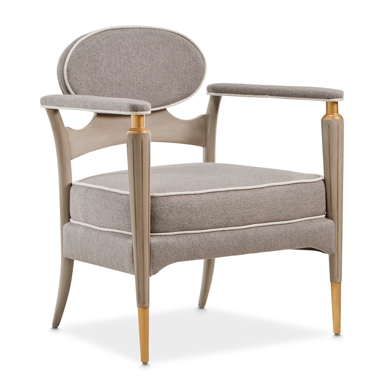 St. Charles Chenille Accent Chair - Dove Gray