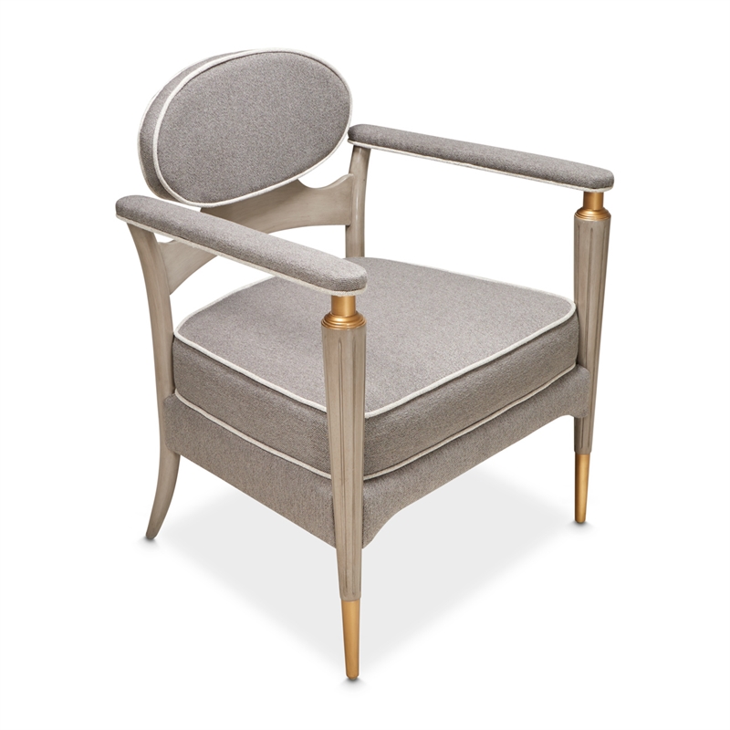 St. Charles Chenille Accent Chair - Dove Gray