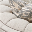 St. Charles Matching Chenille Accent Chair - Natural/Dove Gray