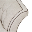 St. Charles Matching Chenille Accent Chair - Natural/Dove Gray