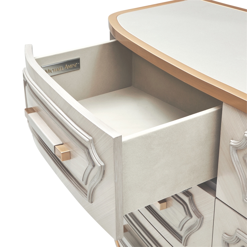St. Charles Dresser with Mirror - Dove Gray