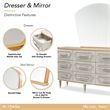 St. Charles Dresser with Mirror - Dove Gray