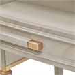 St. Charles Vanity Desk with Mirror - Dove Gray
