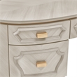 St. Charles Vanity Desk with Mirror - Dove Gray