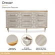 St. Charles 9-Drawer Dresser - Dove Gray