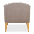 Michael Amini St. Charles Chenille Chaise - Dove Gray