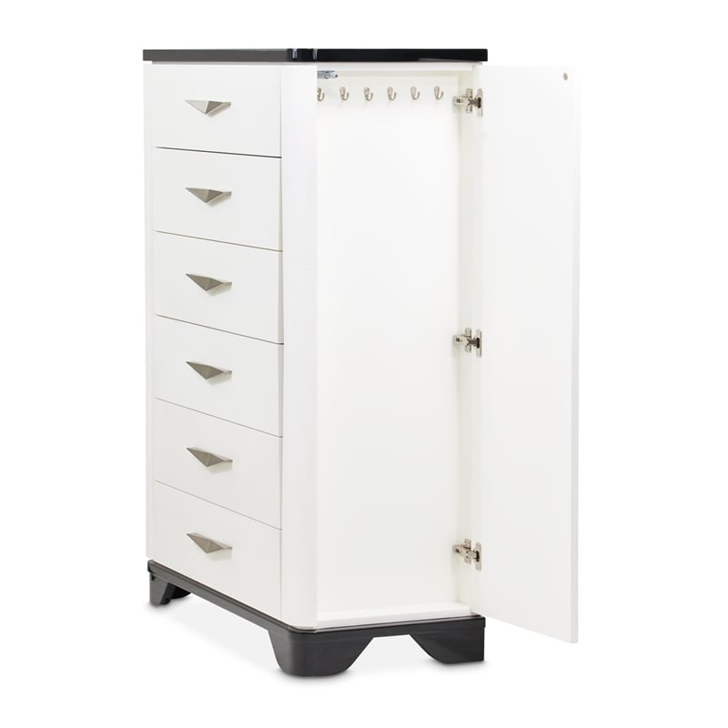 Tuxedo 6-Drawer Chest with Side Cabinets - Piano Keyboard