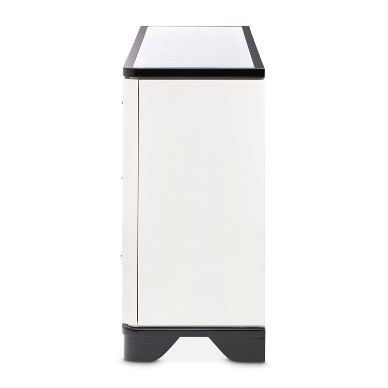 Tuxedo 6-Drawer Dresser with Side Cabinets - Piano Keyboard
