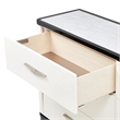 Tuxedo 6-Drawer Dresser with Mirror - Piano Keyboard