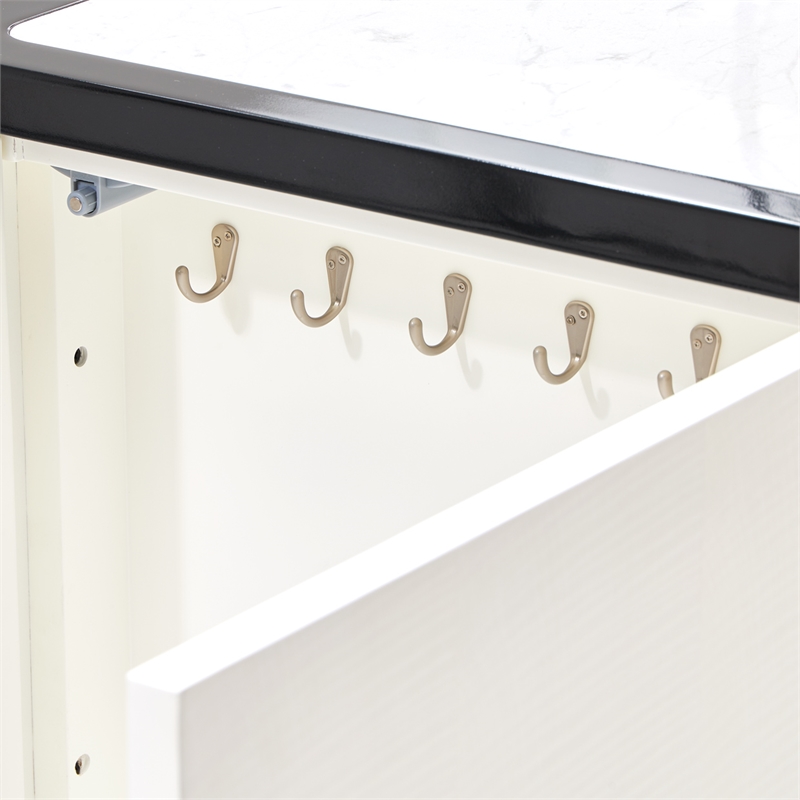 Tuxedo 6-Drawer Dresser with Mirror - Piano Keyboard