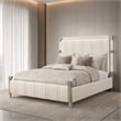 Penthouse King Short Panel Bed - Frosted Linen