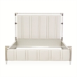 Penthouse King Short Panel Bed - Frosted Linen