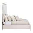 Penthouse Eastern King Modern Tall Panel Bed - Frosted Linen