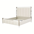 Penthouse Queen Short Panel Bed - Frosted Linen
