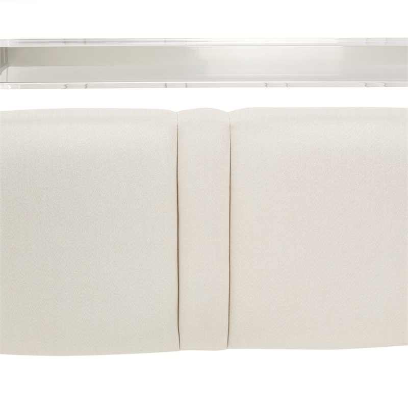 Penthouse Queen Short Panel Bed - Frosted Linen