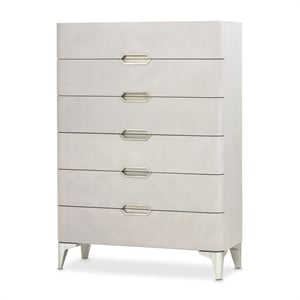 Michael Amini Penthouse 6-Drawer Chest - Ash Gray