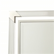Michael Amini Penthouse Acrylic Wall Mirror - Clear/Brushed Stainless Steel