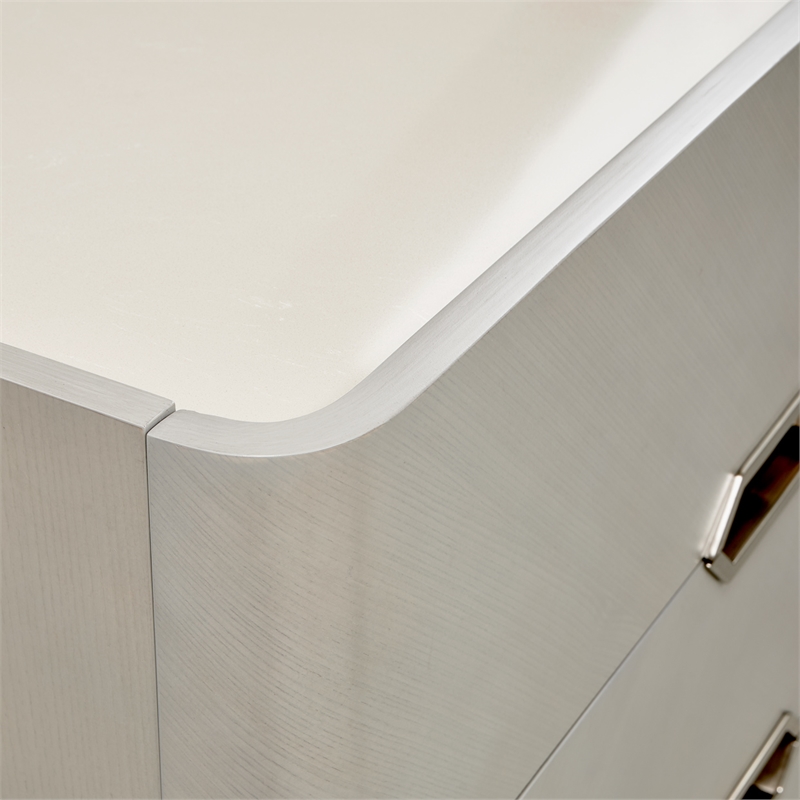 Michael Amini Penthouse 6-Drawer Dresser - Ash Gray