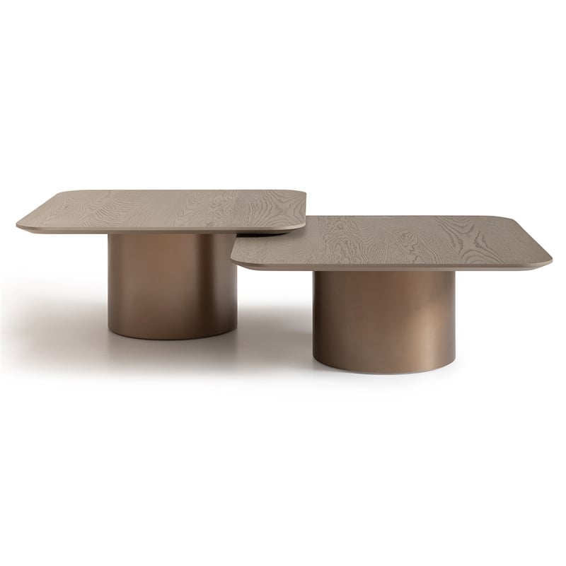 Michael Amini Canberra Tall Cocktail Table - Light Ash