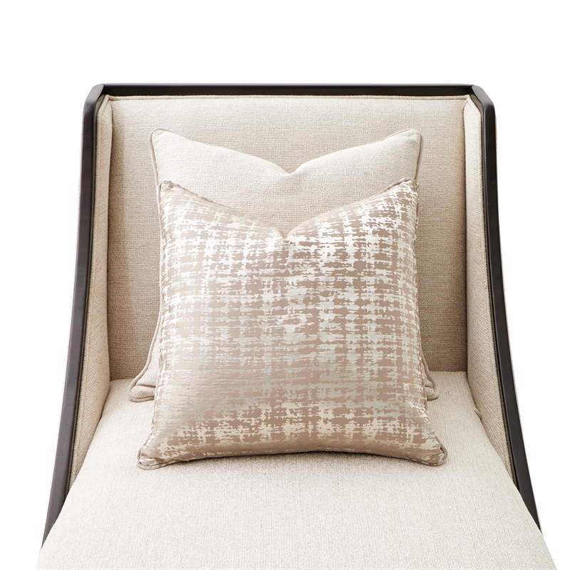 Michael Amini Paris Chic Armless Chaise - Cremini/Espresso