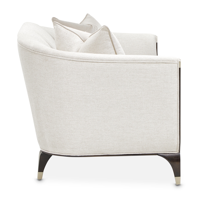 Michael Amini Paris Chic Loveseat - Cremini/Espresso
