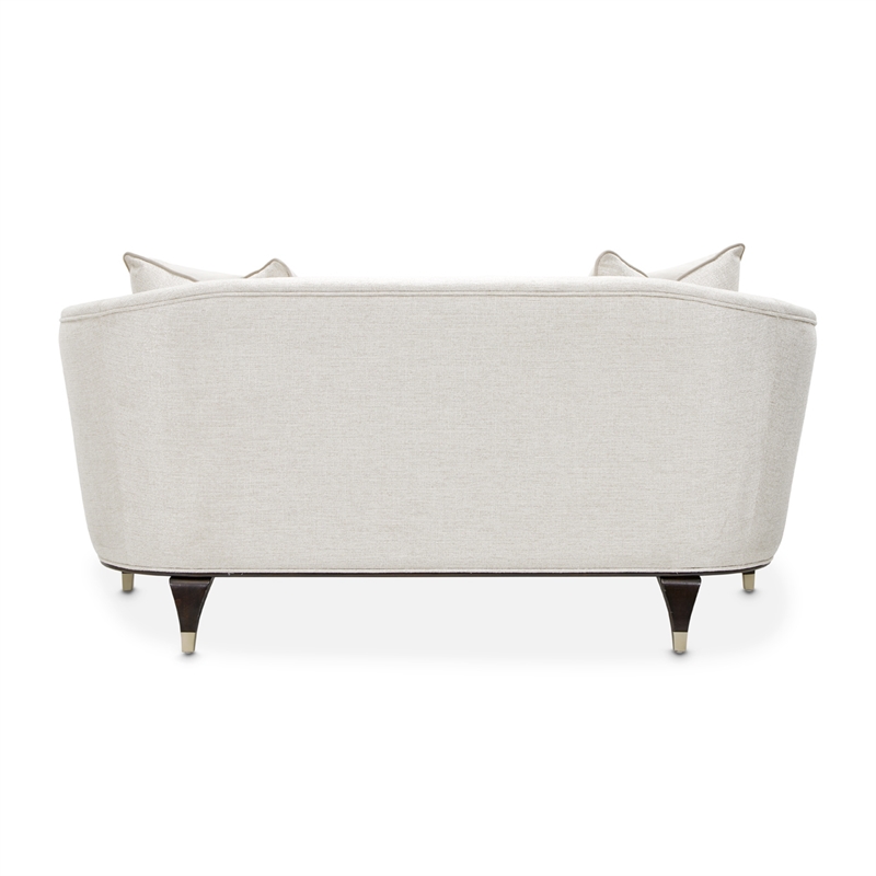 Michael Amini Paris Chic Loveseat - Cremini/Espresso