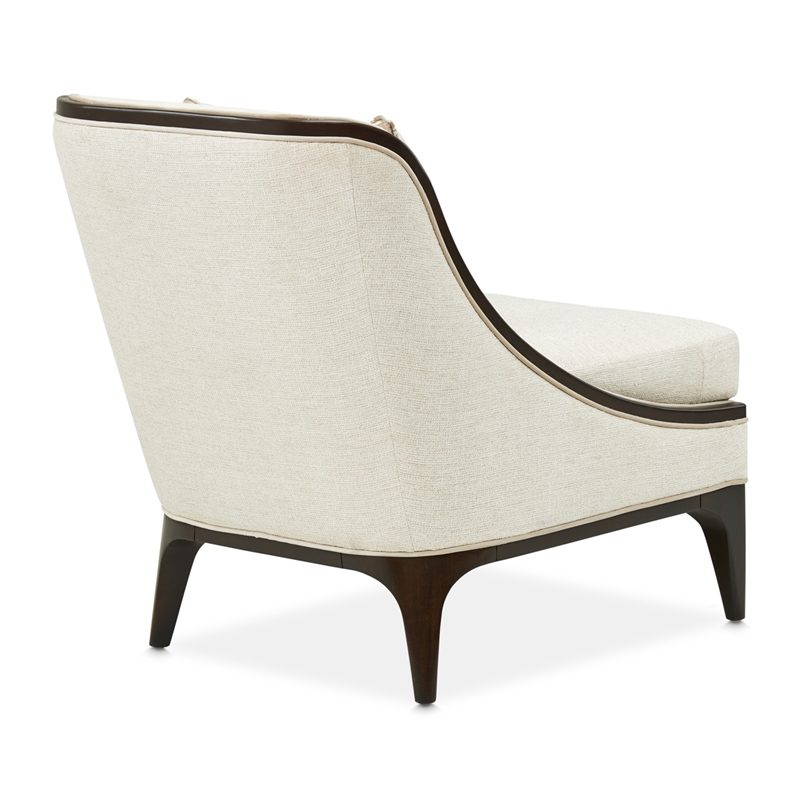 Michael Amini Paris Chic Accent Chair - Cremini/Espresso