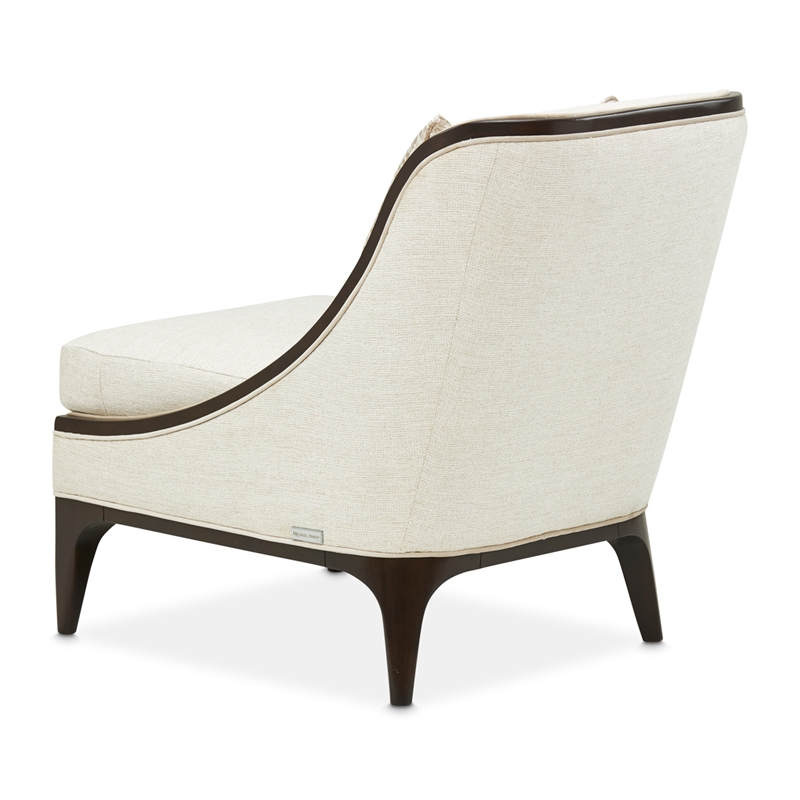 Michael Amini Paris Chic Accent Chair - Cremini/Espresso