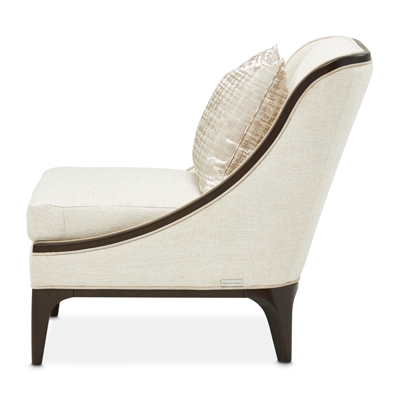 Michael Amini Paris Chic Accent Chair - Cremini/Espresso