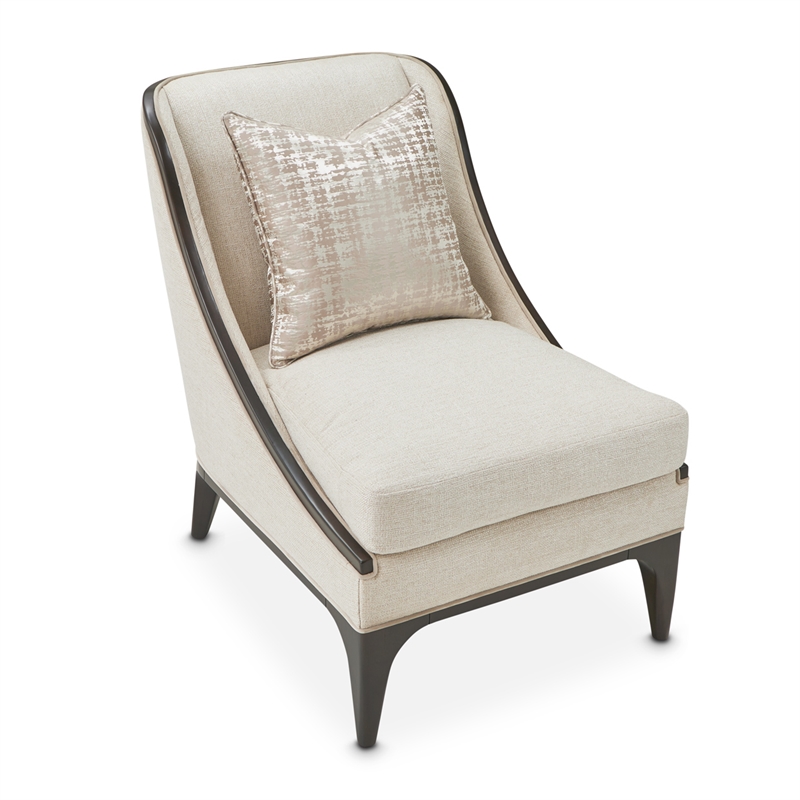 Michael Amini Paris Chic Accent Chair - Cremini/Espresso