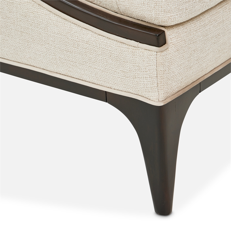 Michael Amini Paris Chic Accent Chair - Cremini/Espresso