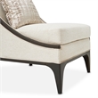 Michael Amini Paris Chic Accent Chair - Cremini/Espresso