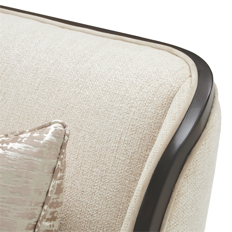 Michael Amini Paris Chic Accent Chair - Cremini/Espresso