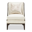 Michael Amini Paris Chic Accent Chair - Cremini/Espresso