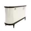 Paris Chic Wood & Marble Sideboard - White Anigre/Espresso