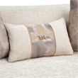 La Terrazza Chenille Sofa - Cappuccino/Light Champagne
