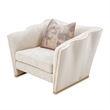 La Terrazza Matching Chenille Chair - Cappuccino/Light Champagne