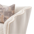 La Terrazza Matching Chenille Chair - Cappuccino/Light Champagne