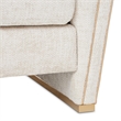 La Terrazza Matching Chenille Chair - Cappuccino/Light Champagne